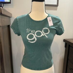 GAP Women's Teal Logo Tee